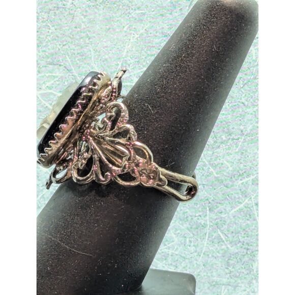 Cameo Open Work Adjustable Ring 6 - 7 - Picture 2 of 6